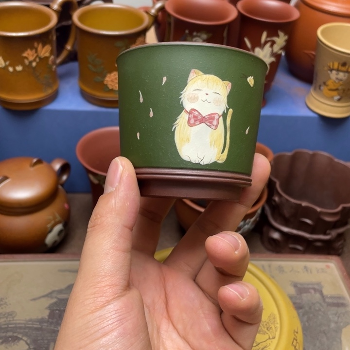 紫砂茶杯紫砂主人杯