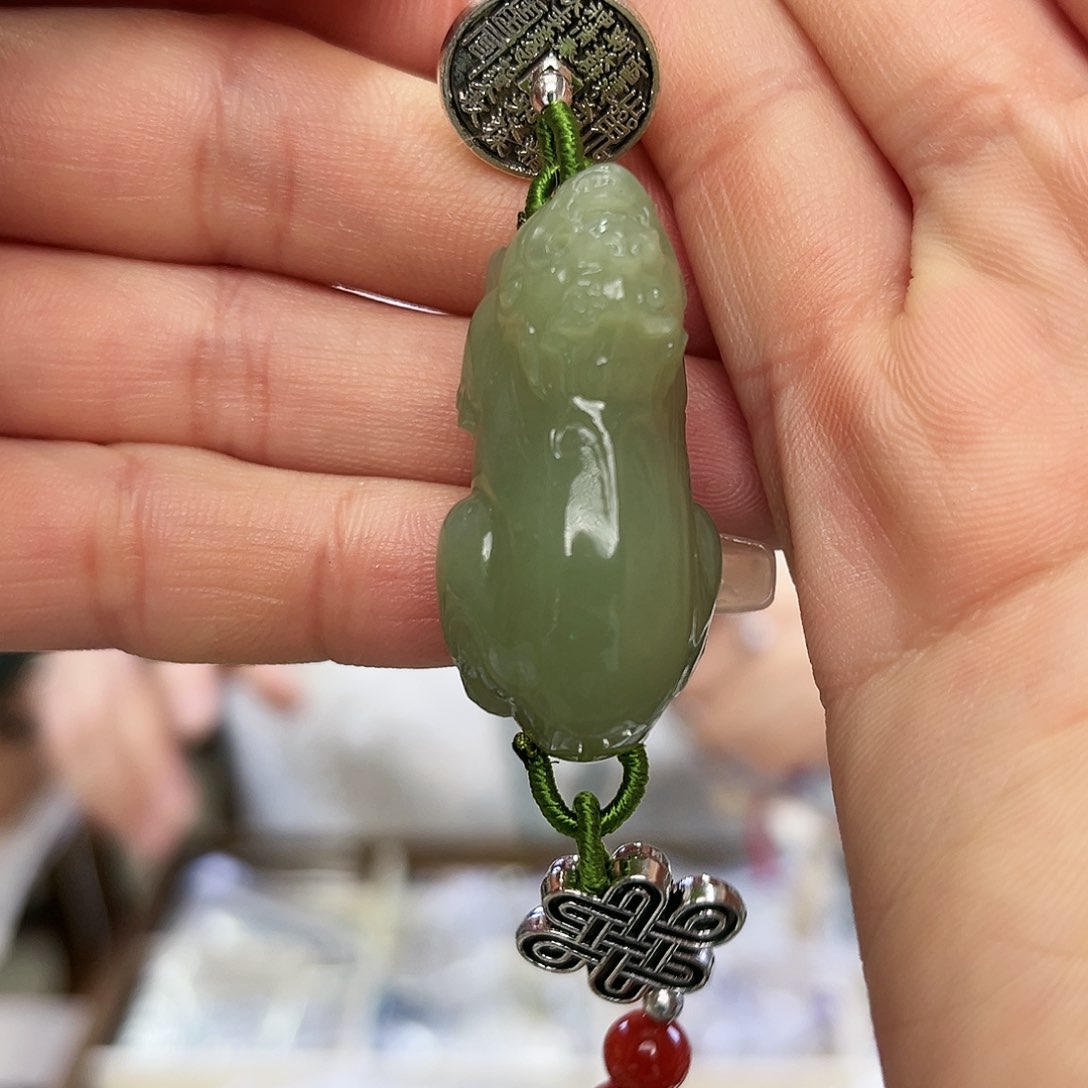 和田玉手链未镶嵌皮裘