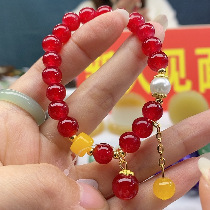 【闪购商品】石英质玉手链未镶嵌