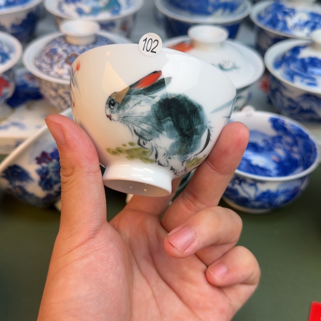 102 彦祖纯手工手绘茶具