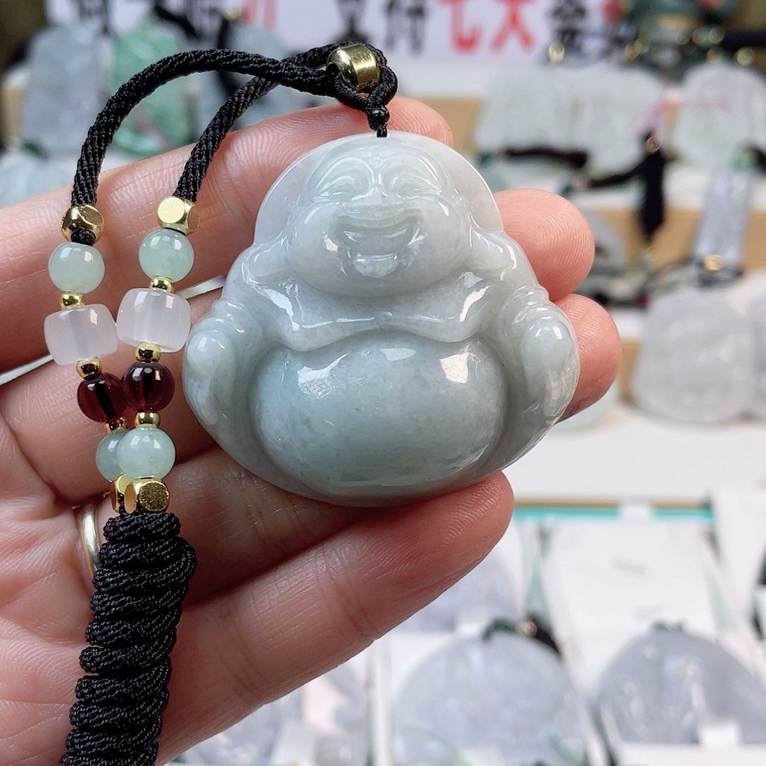 翡翠颈饰未镶嵌0597挂件