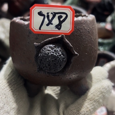 红陶粗陶花盆手工