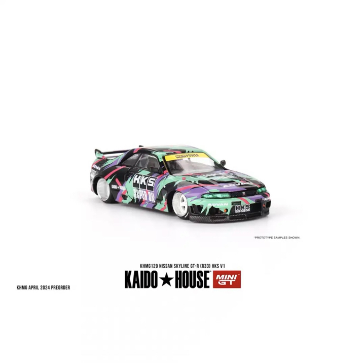 Kaido House+MINIGT 1:64 HKS GTR R33 合金汽车模型