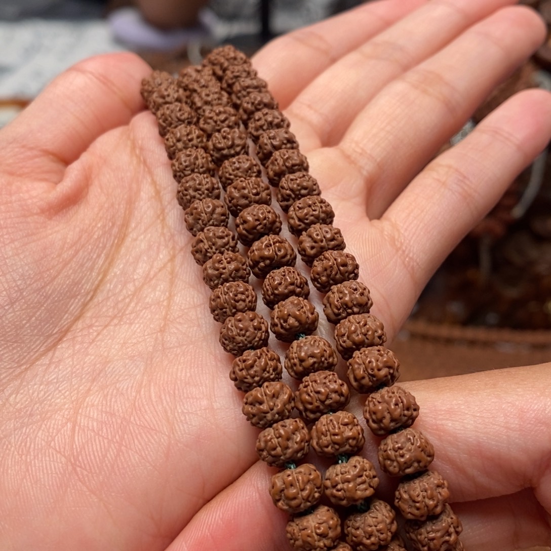 鱼***优手串金刚菩提平细108