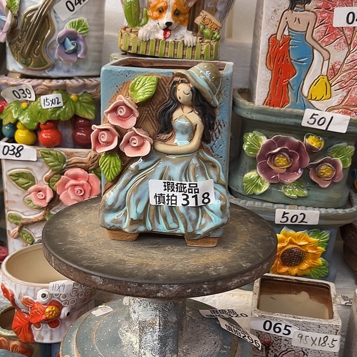 粗陶材质多肉花盆318