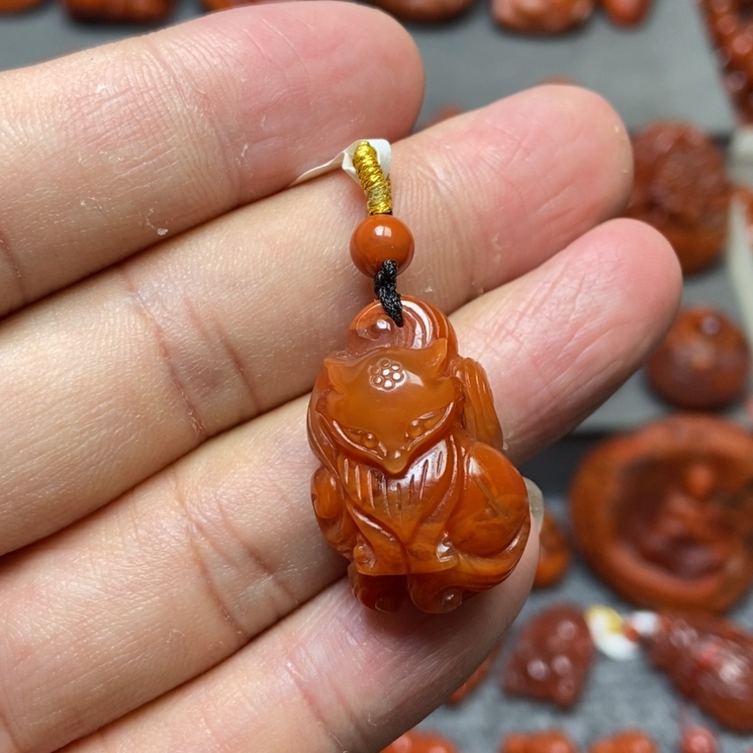 南红玛瑙未镶嵌吊坠(不含链)