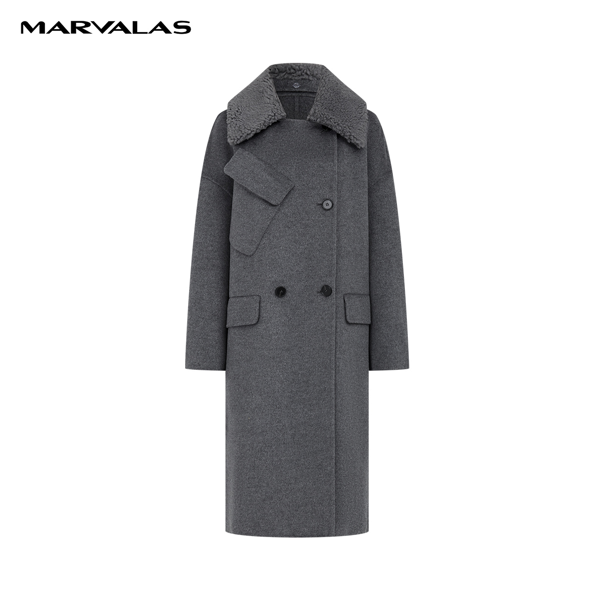 【芊芊专属】曼德诗羊毛羊绒毛呢外套冬季双面呢M426307273