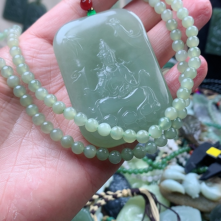 未镶嵌和田玉挂件天***秋