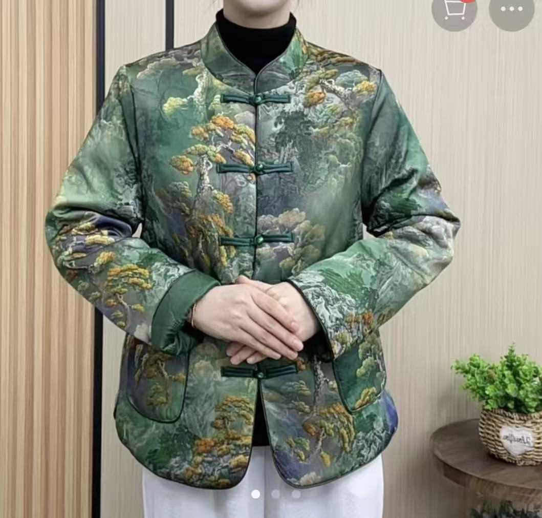 2025新款立领显气质时尚百搭复古常规款棉服棉袄加厚冬季外套