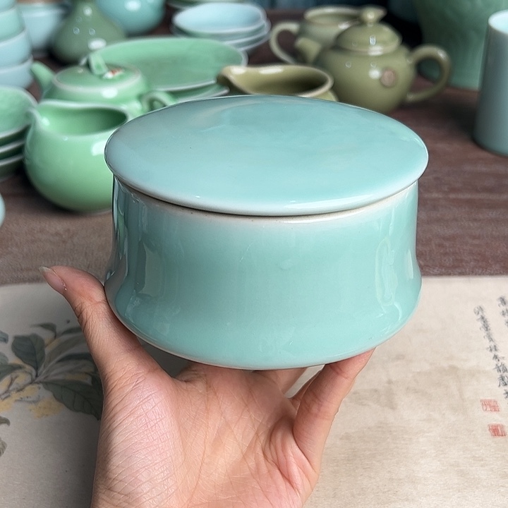 龙泉云间青瓷小米茶器