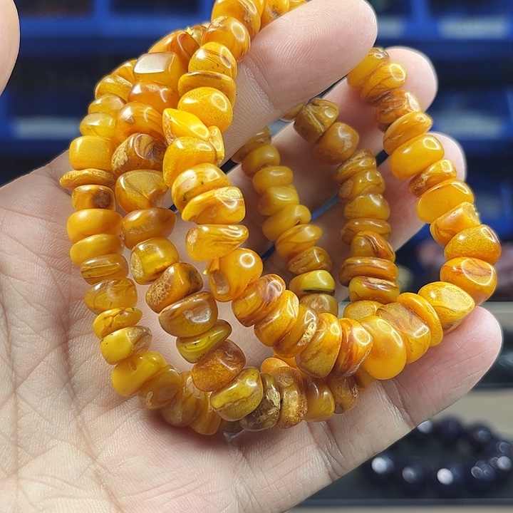 琥珀未镶嵌手链T39多样发其一