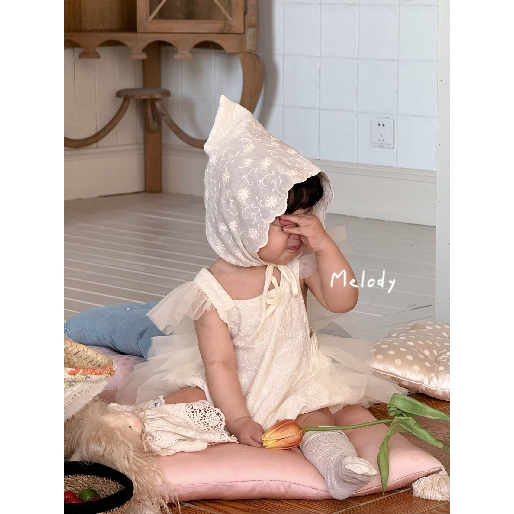 【NO退NO换】欢宝-Melody-2025夏-编码0206-Mld76010-拼纱两件套