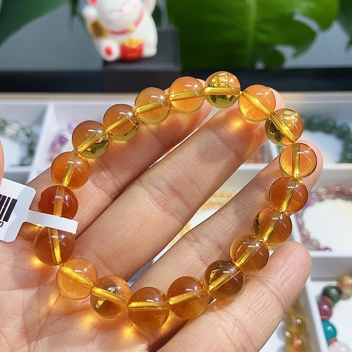 水晶手链未镶嵌黄水晶