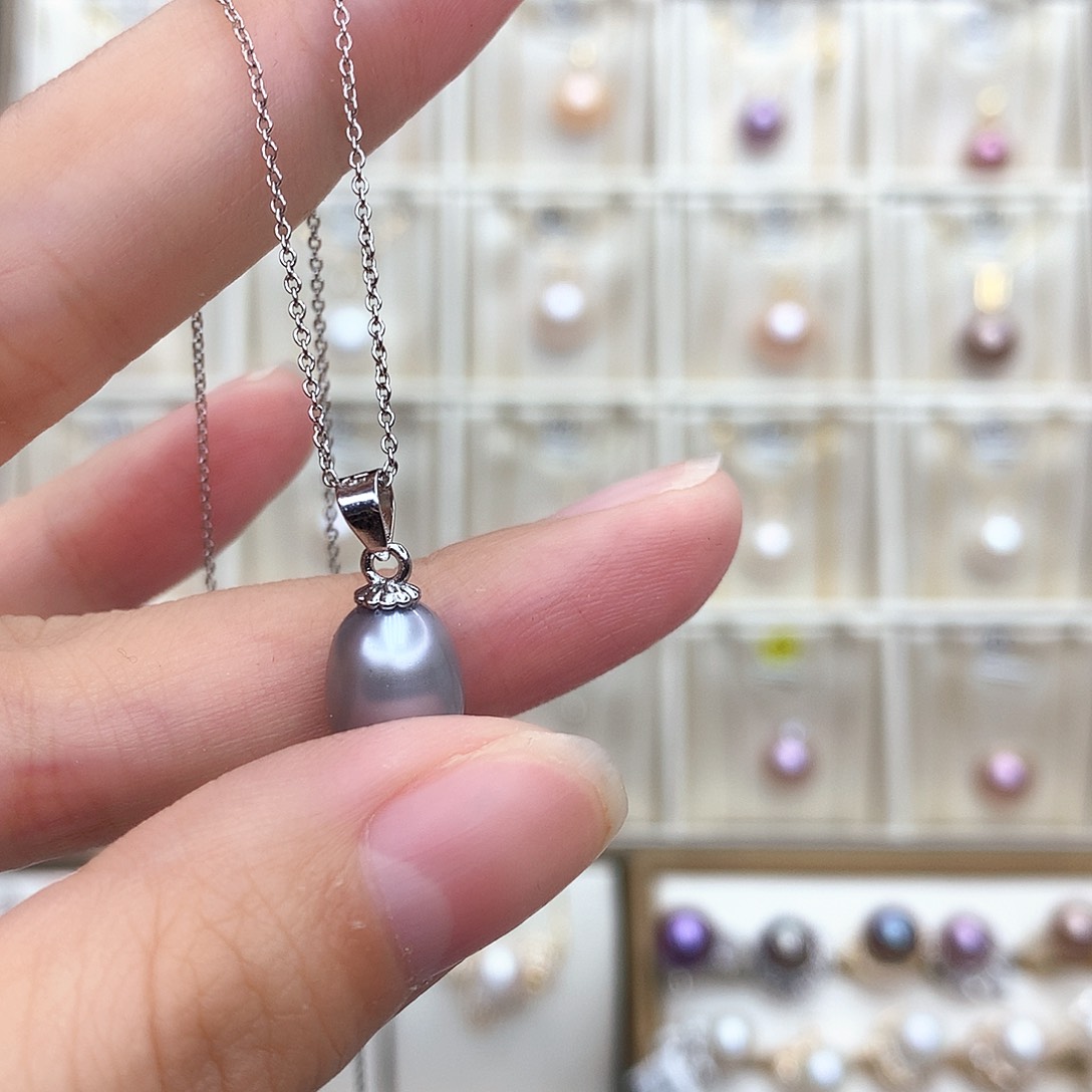 淡水珍珠吊坠(不含链)合金