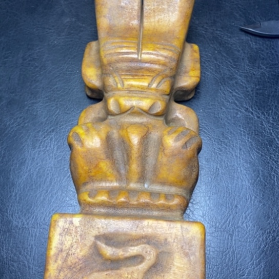 白玉菩提吊坠摆件