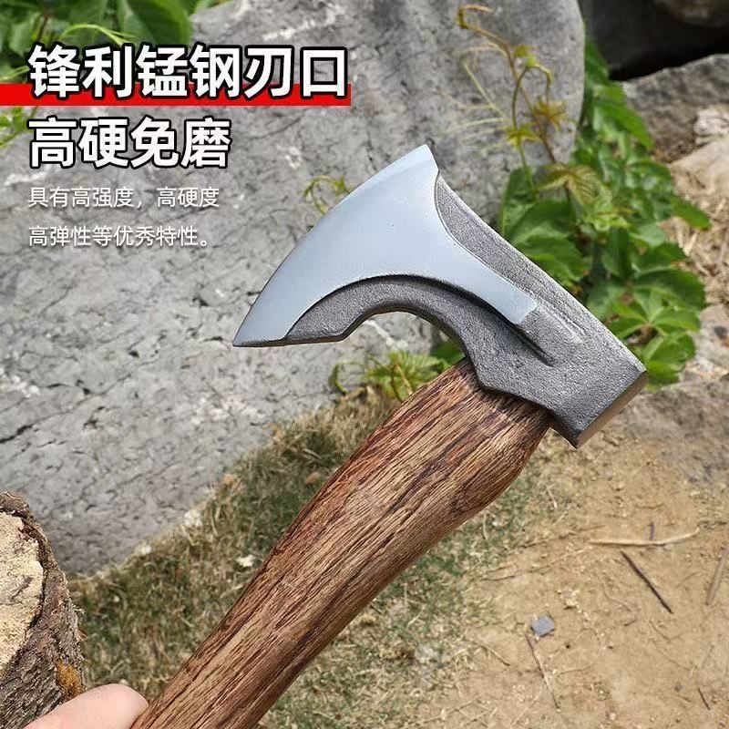 户外长柄斧手斧劈柴剁骨斧子锻造木工斧子斧头锰钢斧子户外斧