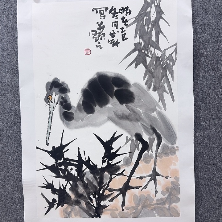 国画靳长年老师手绘作品