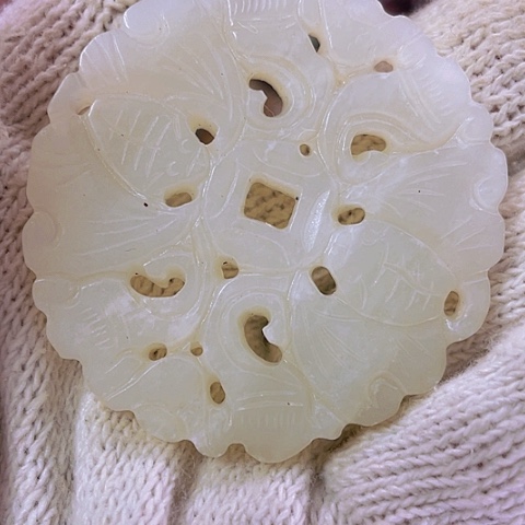 和田玉（白玉）挂件未镶嵌