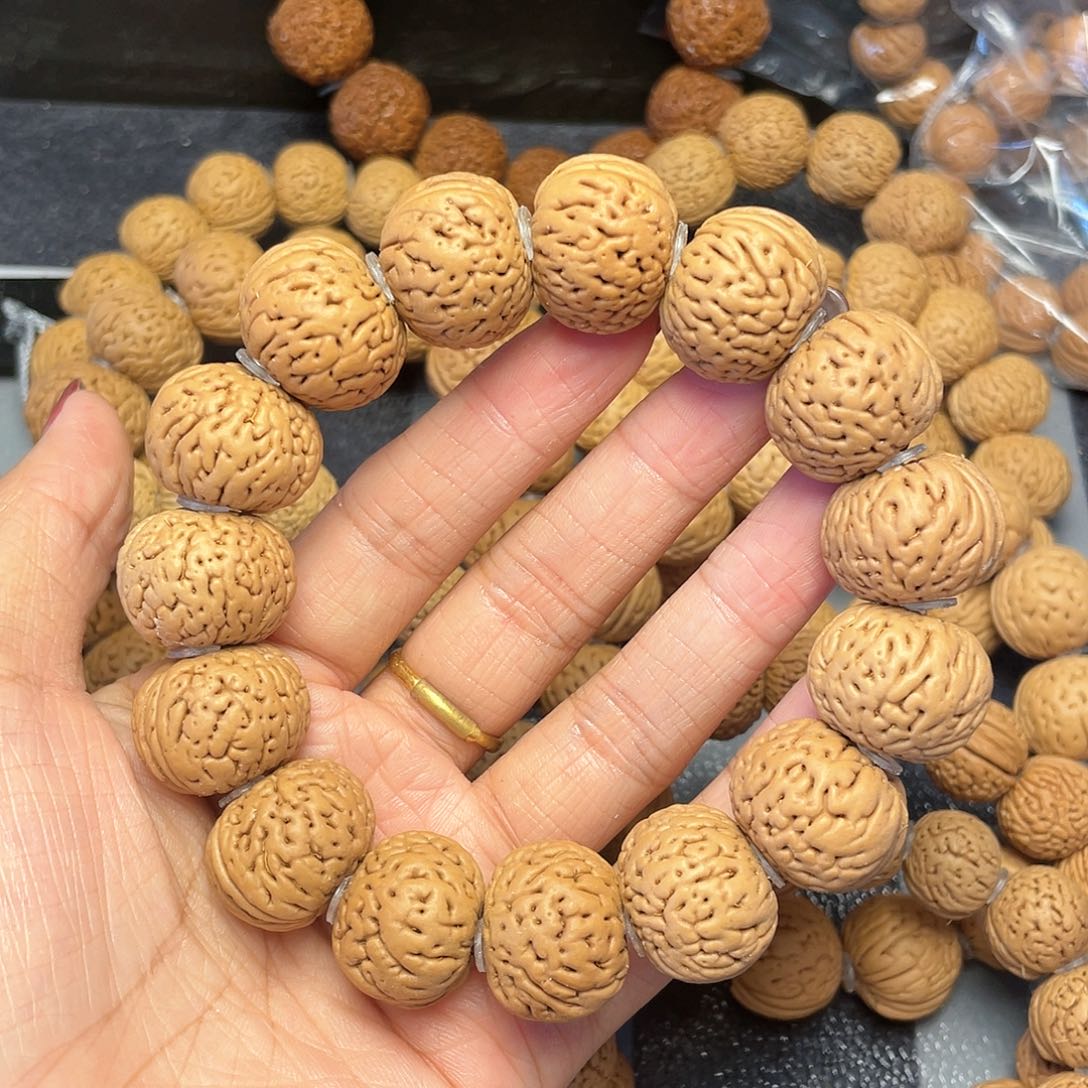 桃核手串19+磨盘手串