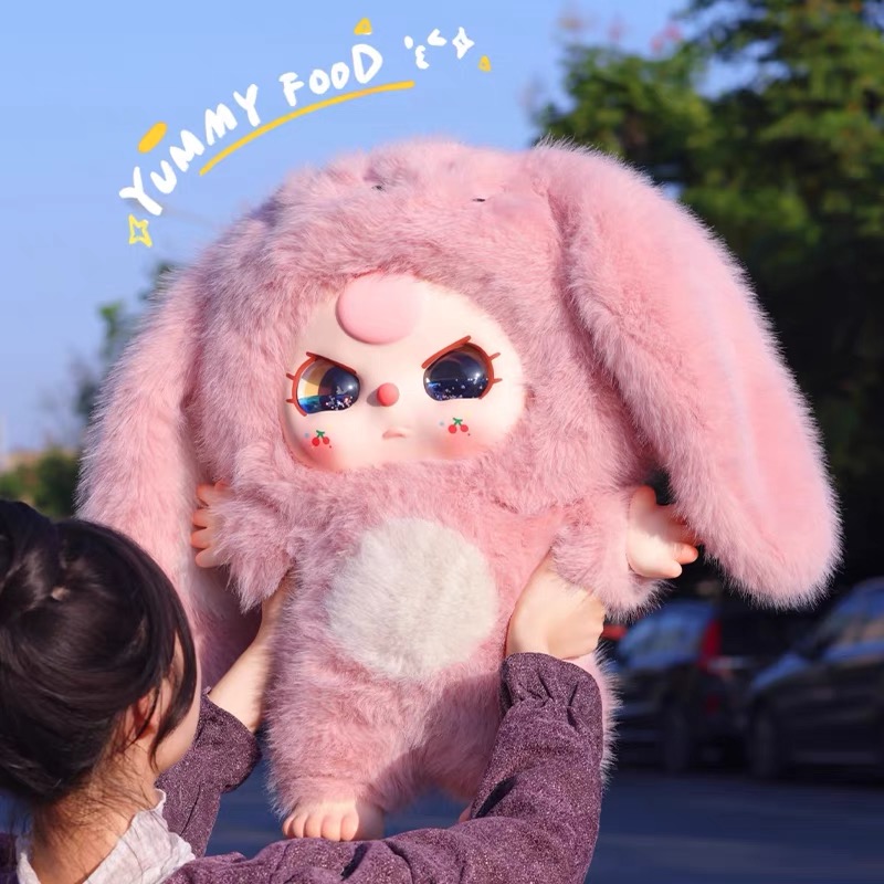 小火车潮玩盲盒毛绒摆件欧端盒树脂手办家居饰品儿童节日礼物