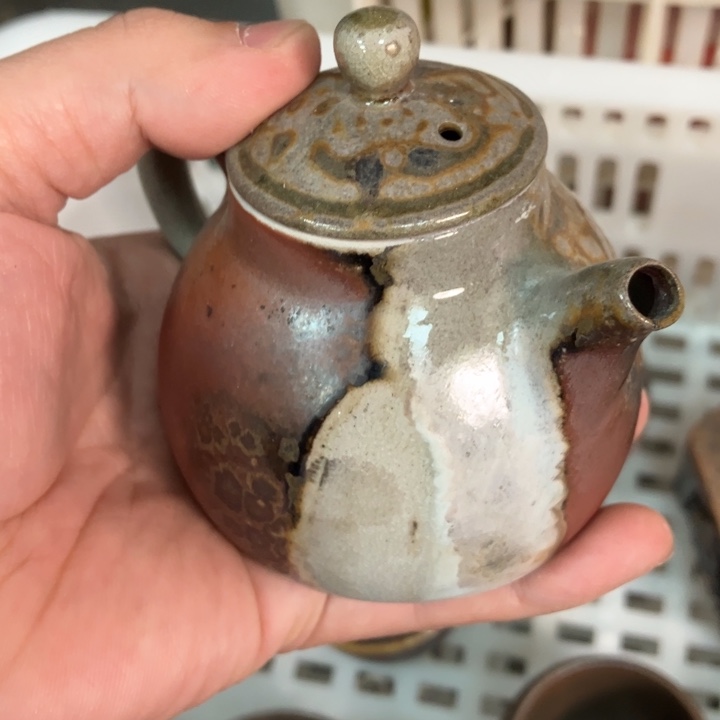 柴烧茶具宝瓶大放漏