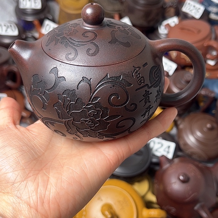 紫砂茶壶冠*阁紫砂微瑕