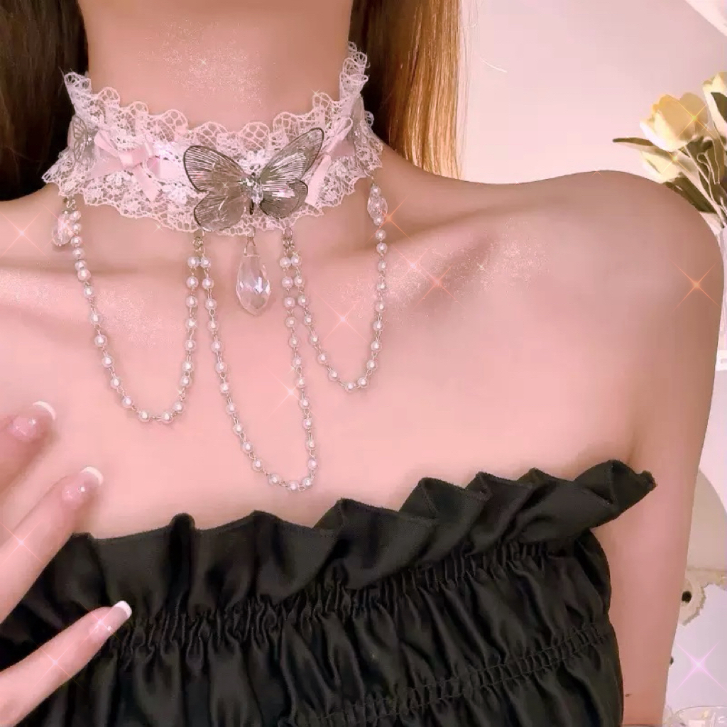 钛钢锆石项链 高品质奢华镶钻重工款  【直播选款】 项链 耳环