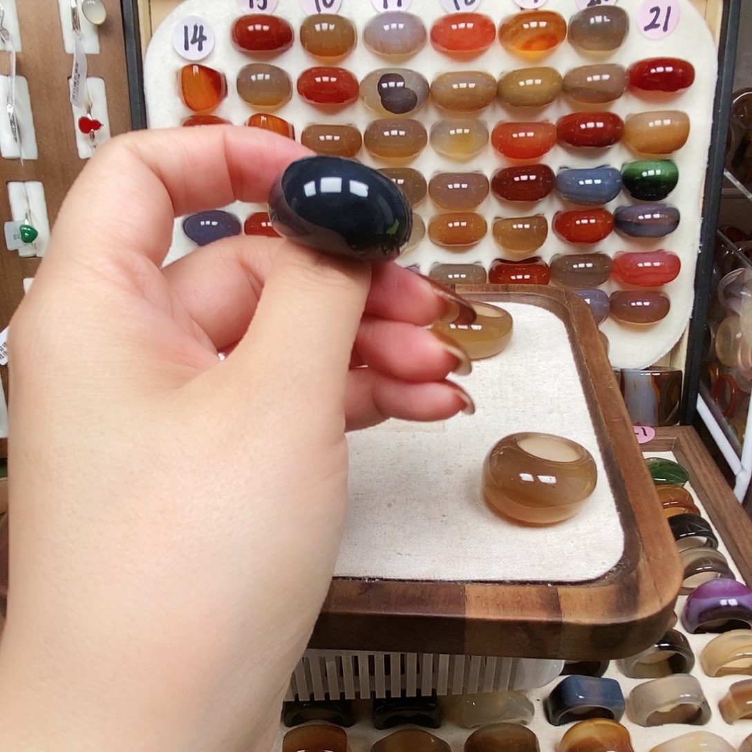 ****儿玛瑙/玉髓合金戒指