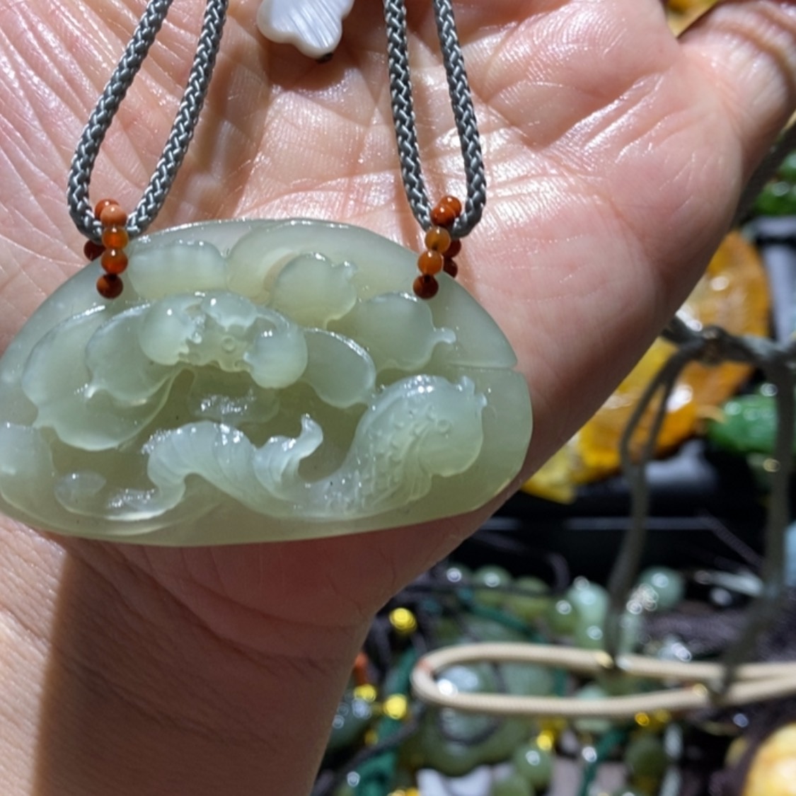 【闪购商品】岫玉毛衣链未镶嵌