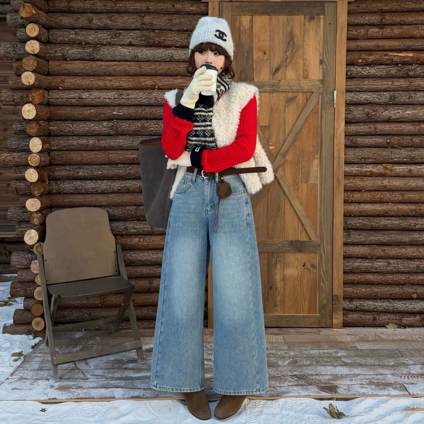 （清）韩版潮流百搭秋冬款时尚休闲女裤断码样衣