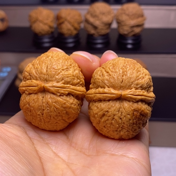 文玩核桃把件擂鼓双筋锤39