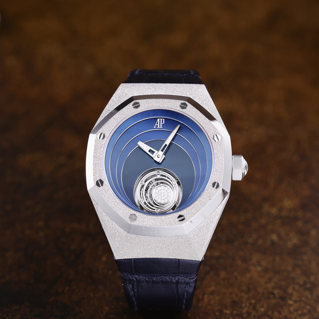 95新 Audemars Piguet/爱彼 26630BC 霜金钻石陀飞轮 2020年保卡