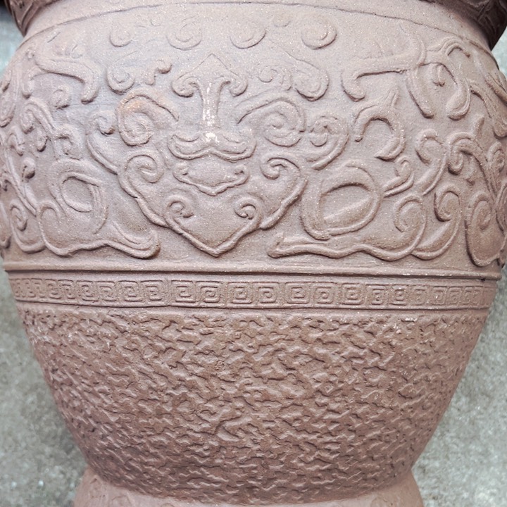 紫砂花盆高约30口约29