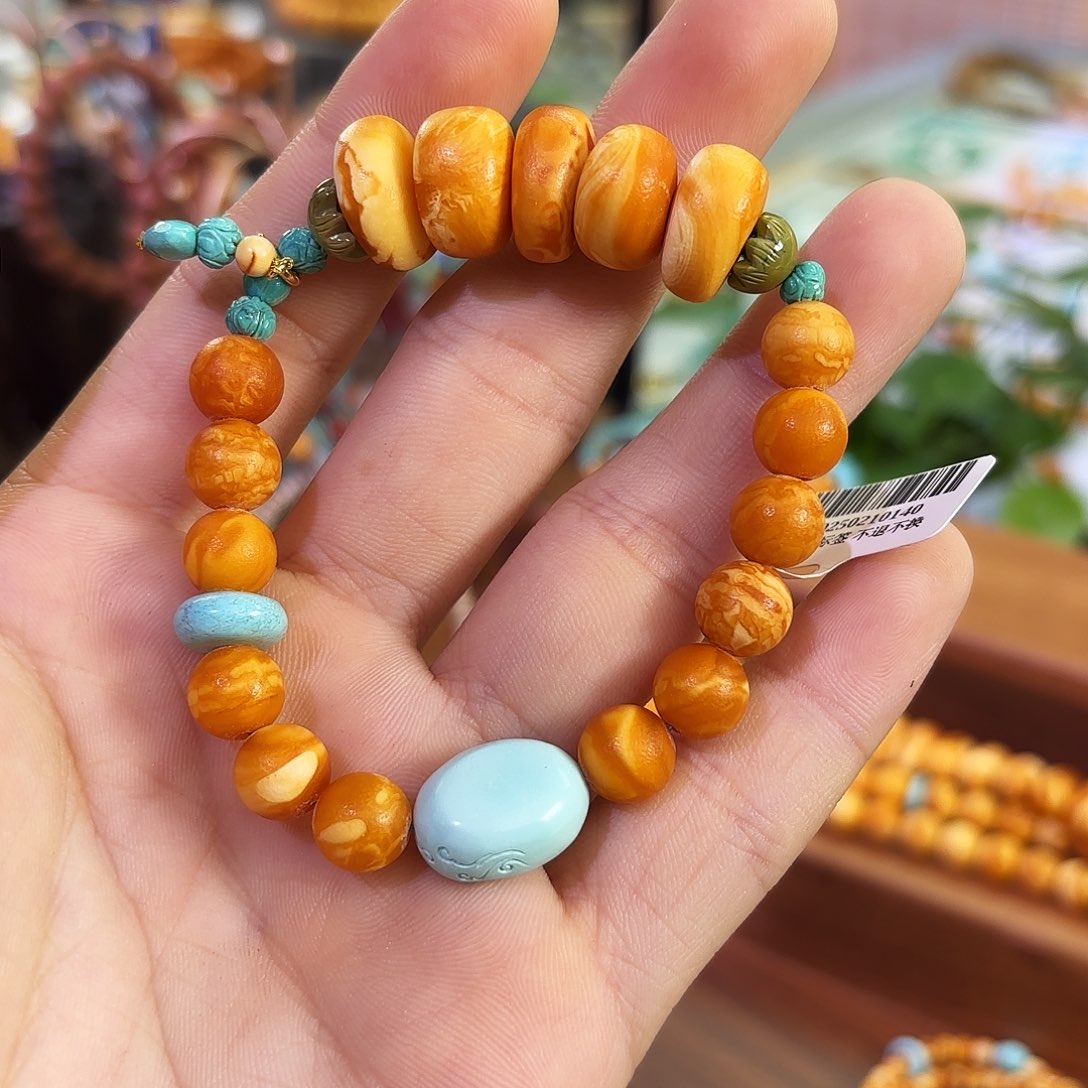 琥珀手串未镶嵌手串