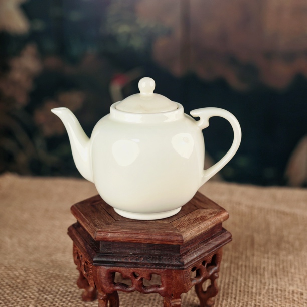 草木灰釉陶瓷将军壶茶壶功夫茶具单壶泡茶器家用-FL35