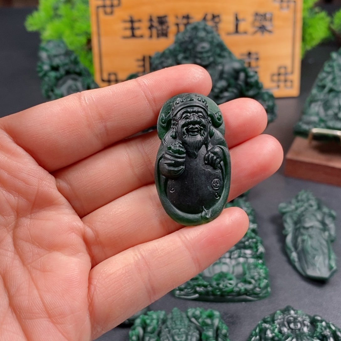 定制翡翠未镶嵌翡翠吊坠x