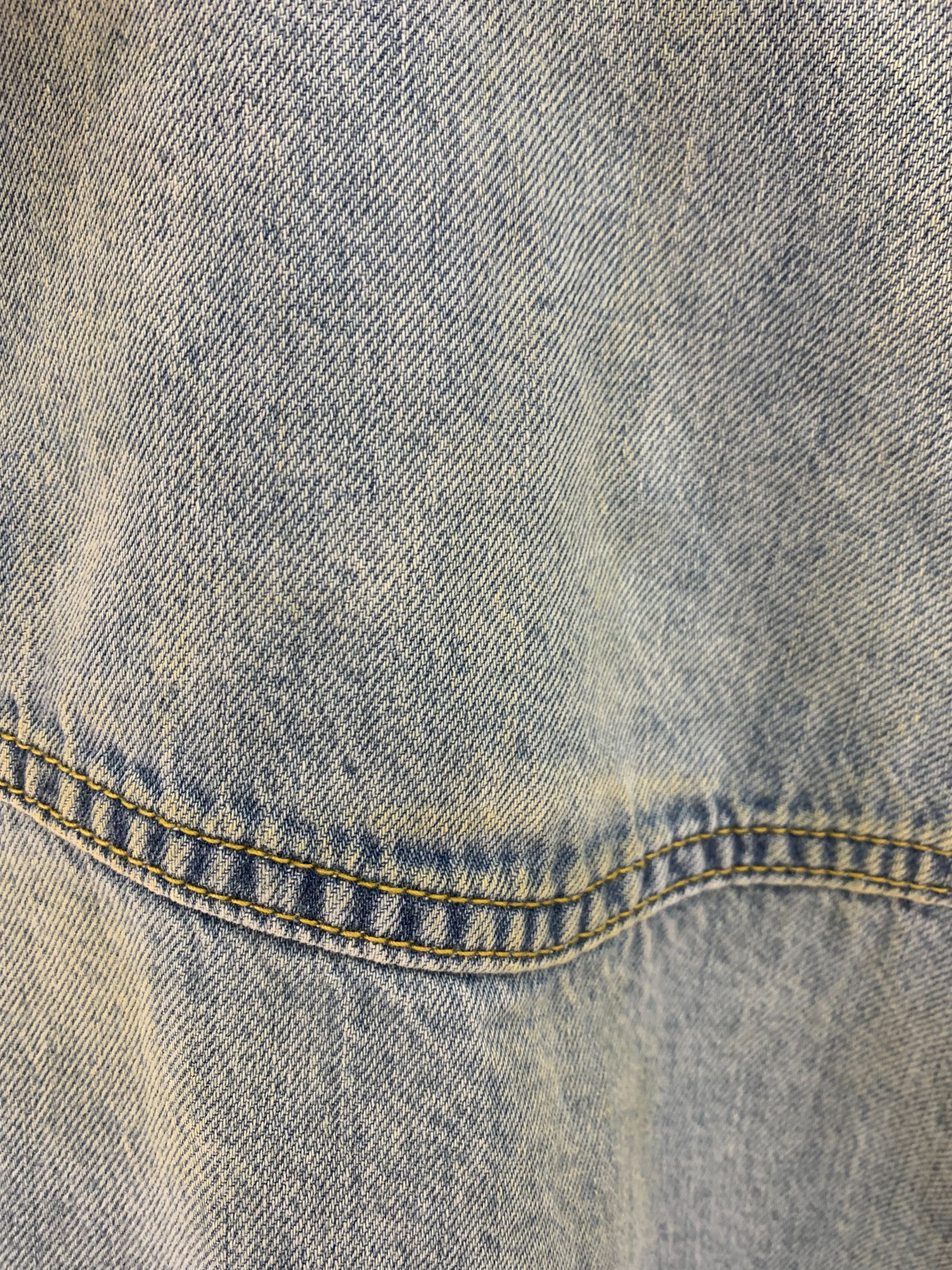 【兮希】时尚潮流百搭小鸭牛仔拼接个性外套 ZK348