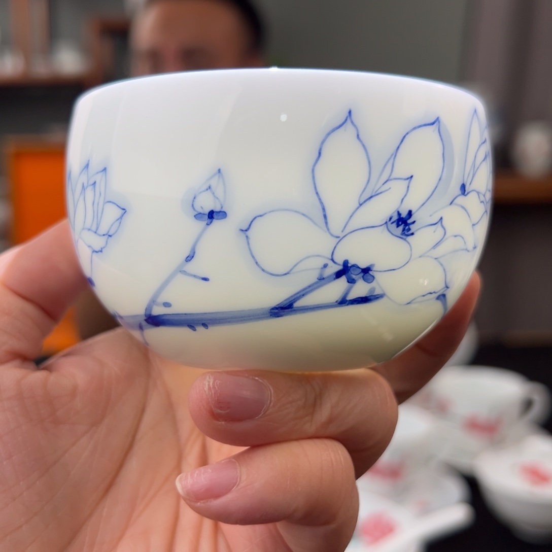 玉泥金玉满堂禅定杯