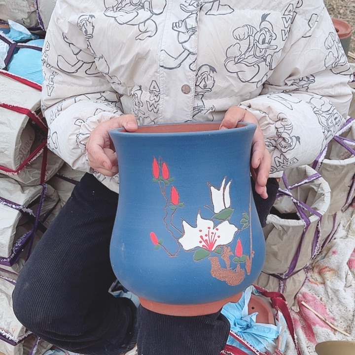 紫砂花盆宜兴紫砂花盆