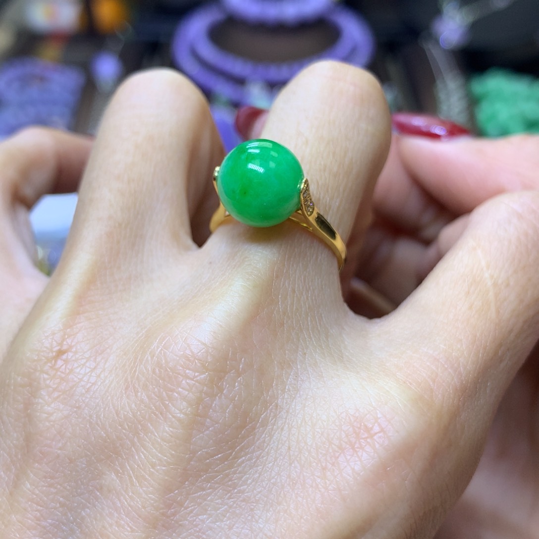 【闪购商品】翡翠颈饰18K金镶嵌翡翠