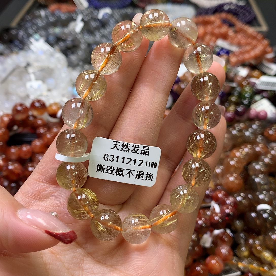 水晶手链未镶嵌，