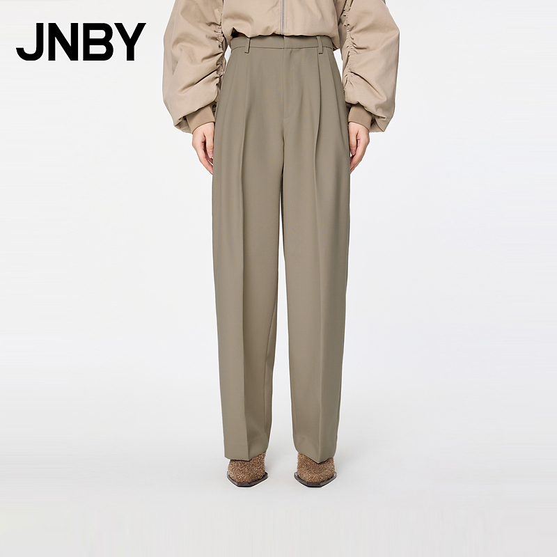 JNBY/江南布衣秋冬休闲直筒裤简约通勤棉质柔软舒适亲肤5OAE10470