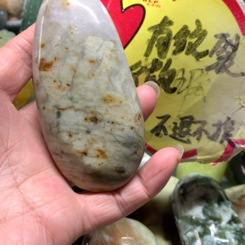 蛇纹石玉未镶嵌手把件