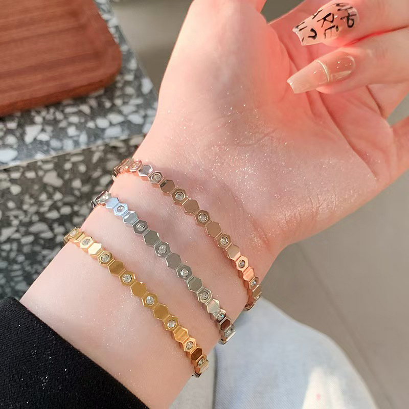 钛钢手镯 【蜂巢】经典高级SZ024