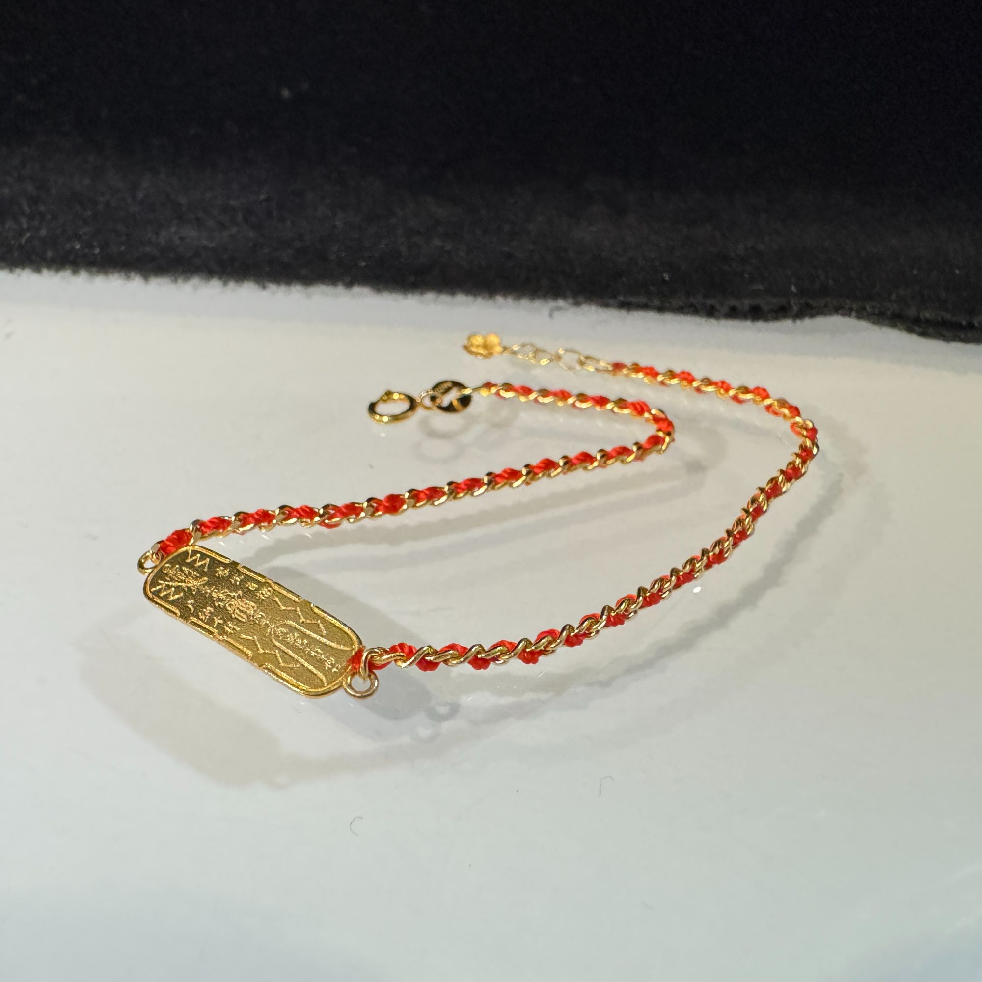 【貞寳館 】2026款新品首发 18k金素款太s红绳手链（鼠，马，牛，兔）