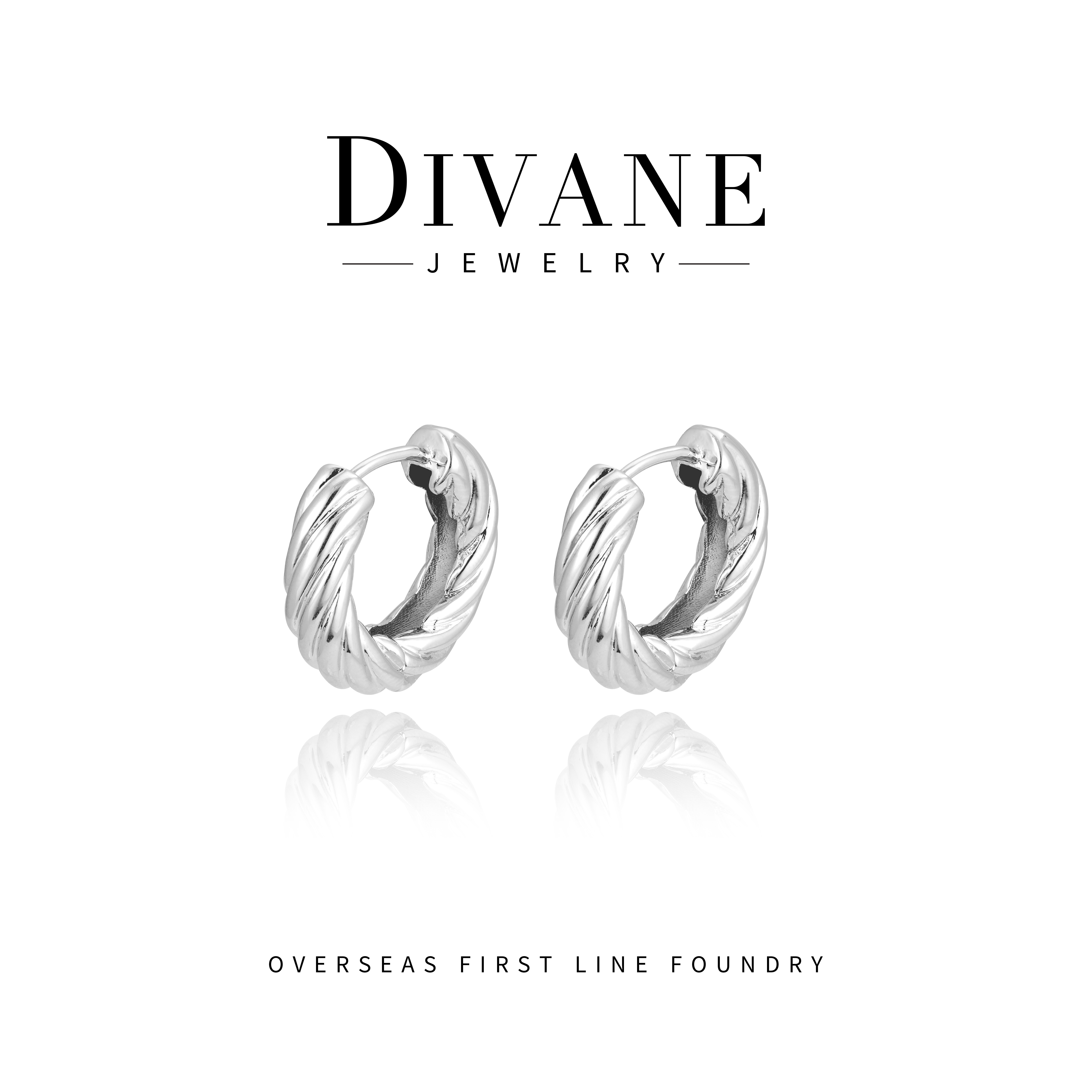  【麻花纹】百搭日常耳环 G1253