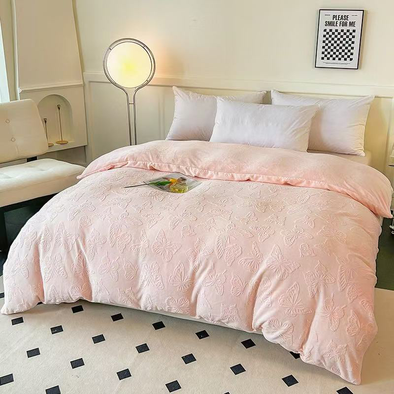 牛奶绒被套双面加绒加厚