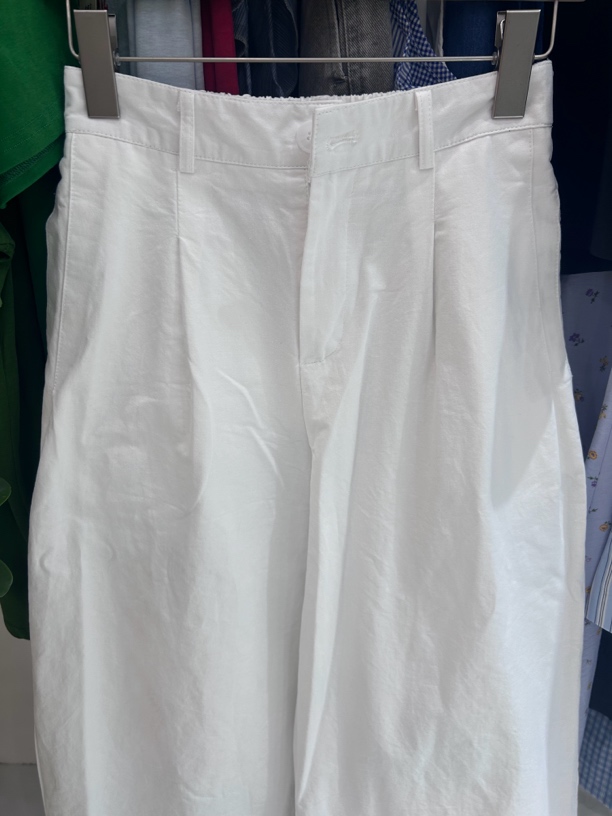 夏季新款白色高腰阔腿休闲裤女直筒显瘦拖地长裤