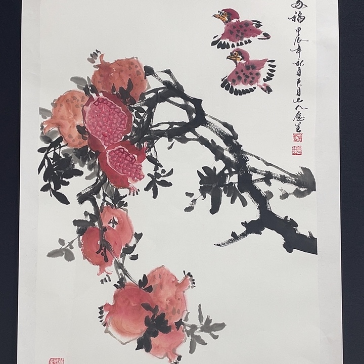 国画老师手绘作品