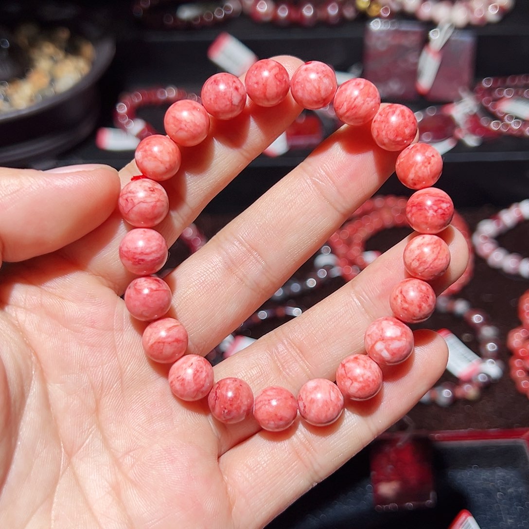 天然辰砂纯天然手串